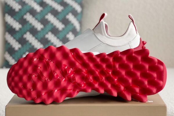 Christian Loubouti Sharkyloub SP Spikes Sneakers Calf leather neoprene and spikes white 5