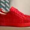 Christian Louboutin Louis Junior Spikes Flat Rougissime