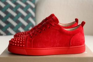 Christian Louboutin Louis Junior Spikes Flat Rougissime 2