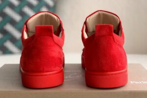 Christian Louboutin Louis Junior Spikes Flat Rougissime 3