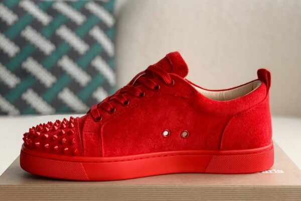 Christian Louboutin Louis Junior Spikes Flat Rougissime 4