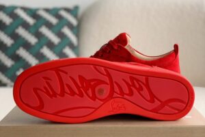 Christian Louboutin Louis Junior Spikes Flat Rougissime 5