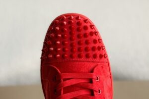 Christian Louboutin Louis Junior Spikes Flat Rougissime 9
