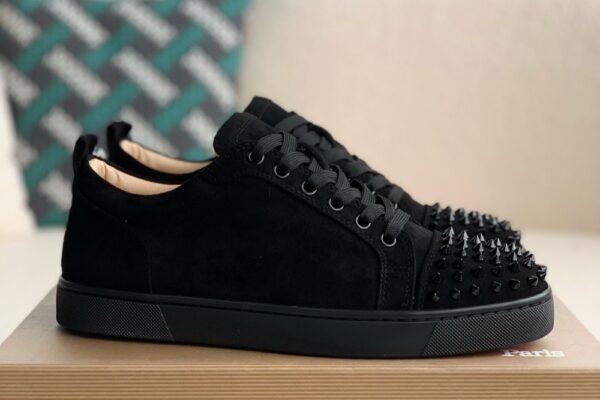 Christian Louboutin Vieira Spikes Black Suede 2