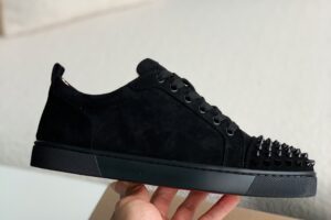 Christian Louboutin Vieira Spikes Black Suede 5