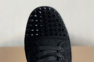 Christian Louboutin Vieira Spikes Black Suede 7